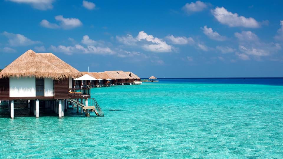 Overwater villas at Velassaru